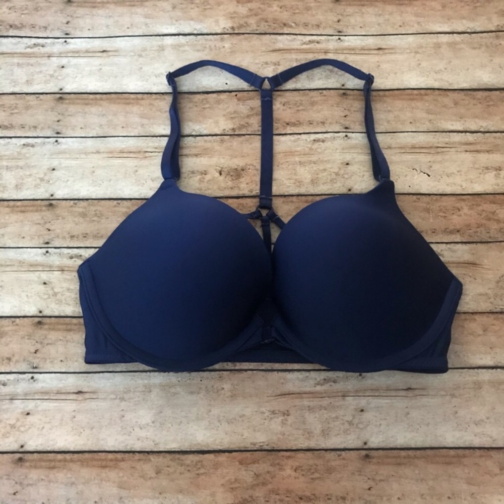 Victoria’s Secret Strappy Navy Push Up Bra